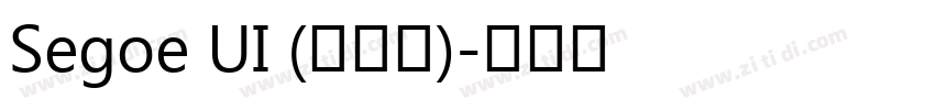 Segoe UI (标准版)字体转换